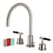 Kingston Brass KS8928CKL Widespread Bathroom Faucet with Brass Pop-Up, Brushed Nickel KS8928CKL - alternate 1